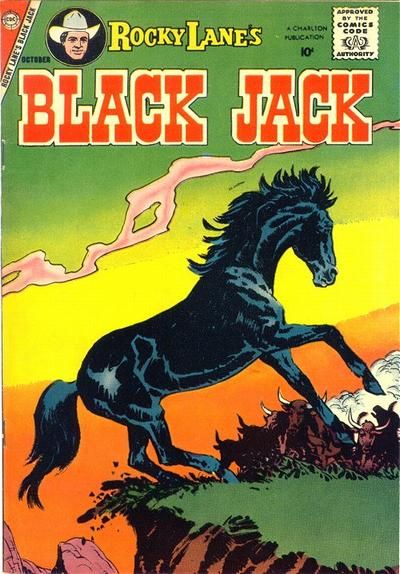 Cover for Rocky Lane's Black Jack (Charlton, 1957 series) #24