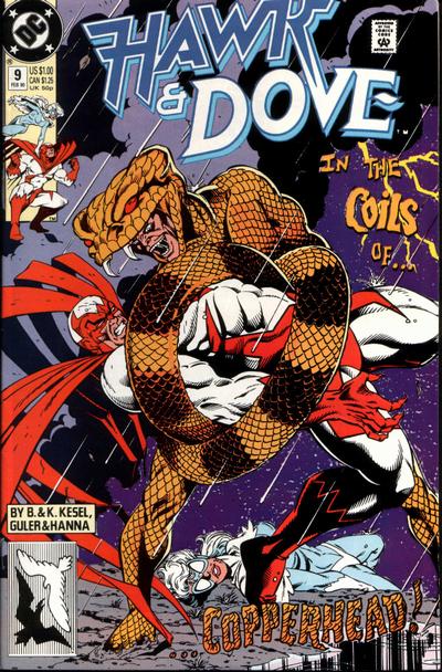 Cover for Hawk and Dove (DC, 1989 series) #9 [Direct]