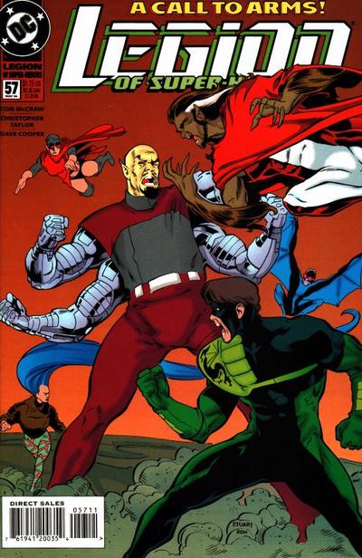 Cover for Legion of Super-Heroes (DC, 1989 series) #57