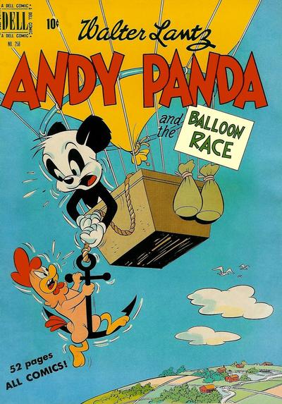 Cover for Four Color (Dell, 1942 series) #258 - Walter Lantz Andy Panda and the Balloon Race