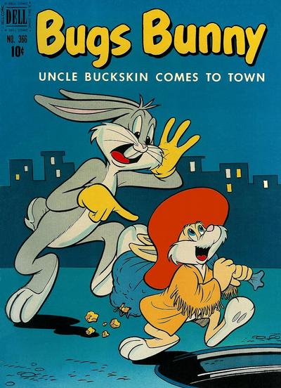 Cover for Four Color (Dell, 1942 series) #366 - Bugs Bunny Uncle Buckskin Comes to Town