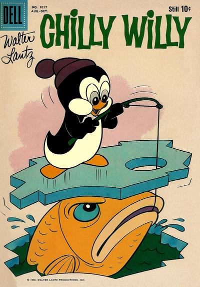 Cover for Four Color (Dell, 1942 series) #1017 - Walter Lantz Chilly Willy
