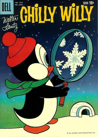Cover for Four Color (Dell, 1942 series) #1074 - Walter Lantz Chilly Willy