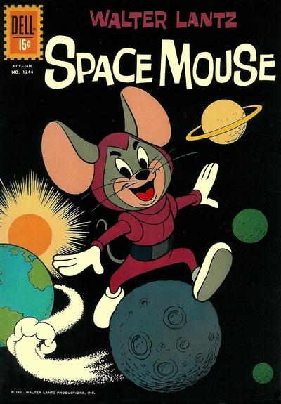 Cover for Four Color (Dell, 1942 series) #1244 - Walter Lantz Space Mouse