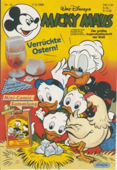 Cover for Micky Maus (Egmont Ehapa, 1951 series) #12/1988