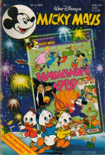 Cover for Micky Maus (Egmont Ehapa, 1951 series) #1/1989