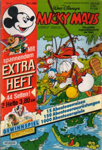 Cover for Micky Maus (Egmont Ehapa, 1951 series) #4/1989