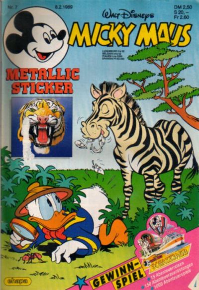 Cover for Micky Maus (Egmont Ehapa, 1951 series) #7/1989