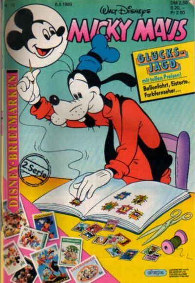 Cover for Micky Maus (Egmont Ehapa, 1951 series) #15/1989