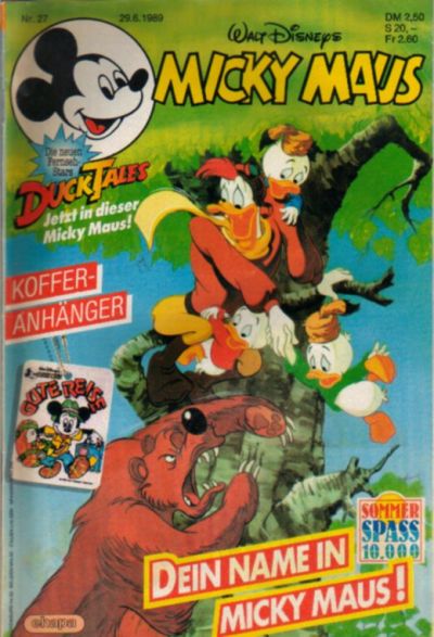 Cover for Micky Maus (Egmont Ehapa, 1951 series) #27/1989