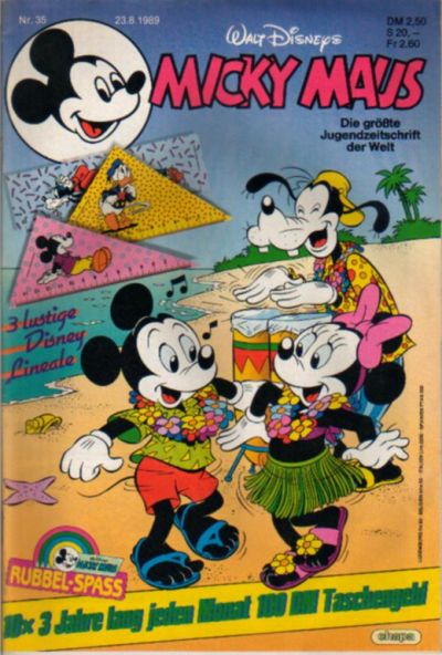 Cover for Micky Maus (Egmont Ehapa, 1951 series) #35/1989