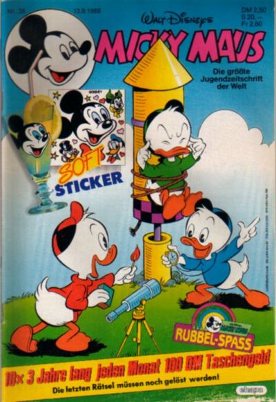Cover for Micky Maus (Egmont Ehapa, 1951 series) #38/1989