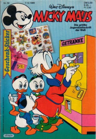 Cover for Micky Maus (Egmont Ehapa, 1951 series) #50/1989