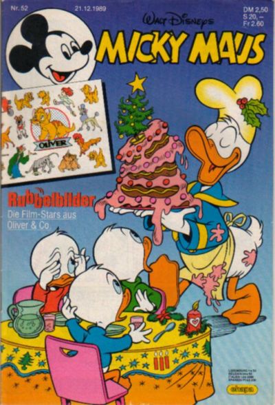 Cover for Micky Maus (Egmont Ehapa, 1951 series) #52/1989