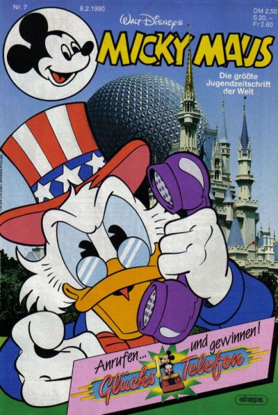 Cover for Micky Maus (Egmont Ehapa, 1951 series) #7/1990