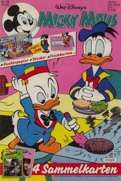 Cover for Micky Maus (Egmont Ehapa, 1951 series) #18/1990