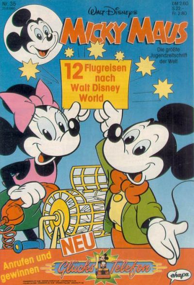 Cover for Micky Maus (Egmont Ehapa, 1951 series) #35/1990