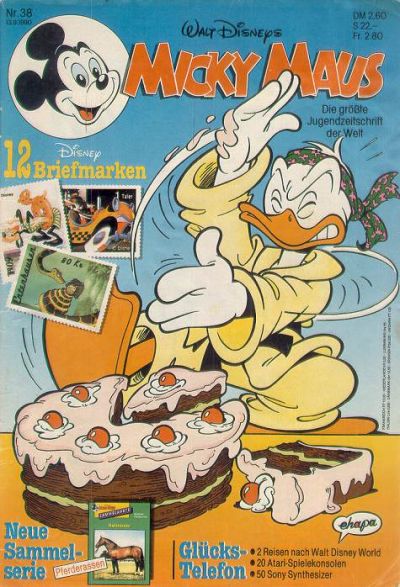 Cover for Micky Maus (Egmont Ehapa, 1951 series) #38/1990