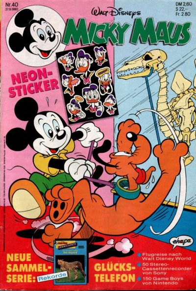Cover for Micky Maus (Egmont Ehapa, 1951 series) #40/1990