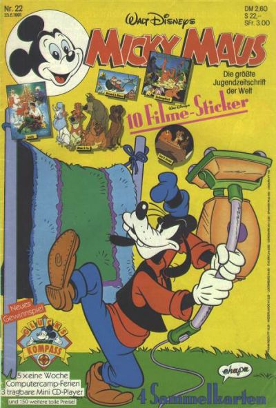 Cover for Micky Maus (Egmont Ehapa, 1951 series) #22/1991