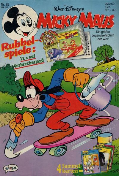 Cover for Micky Maus (Egmont Ehapa, 1951 series) #25/1991