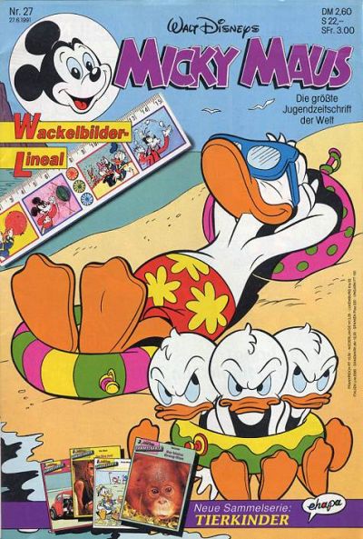 Cover for Micky Maus (Egmont Ehapa, 1951 series) #27/1991