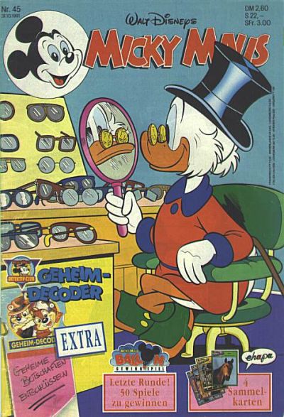 Cover for Micky Maus (Egmont Ehapa, 1951 series) #45/1991