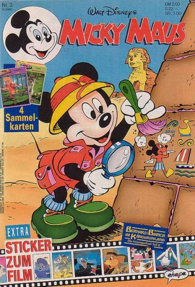 Cover for Micky Maus (Egmont Ehapa, 1951 series) #3/1992