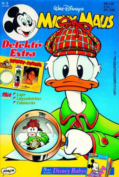 Cover for Micky Maus (Egmont Ehapa, 1951 series) #8/1992