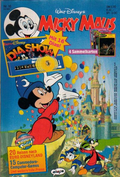 Cover for Micky Maus (Egmont Ehapa, 1951 series) #16/1992