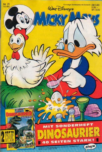 Cover for Micky Maus (Egmont Ehapa, 1951 series) #21/1992