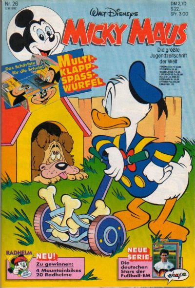 Cover for Micky Maus (Egmont Ehapa, 1951 series) #26/1992