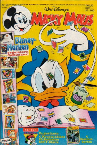 Cover for Micky Maus (Egmont Ehapa, 1951 series) #29/1992