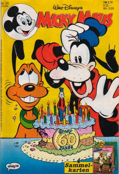 Cover for Micky Maus (Egmont Ehapa, 1951 series) #35/1992