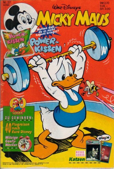 Cover for Micky Maus (Egmont Ehapa, 1951 series) #37/1992