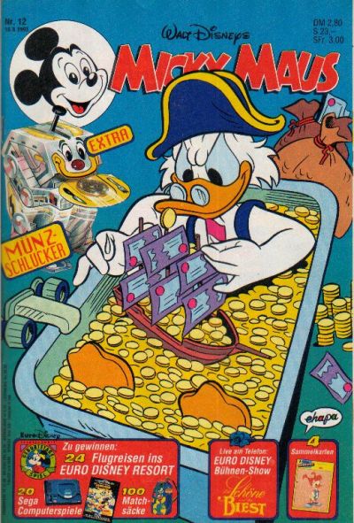 Cover for Micky Maus (Egmont Ehapa, 1951 series) #12/1993