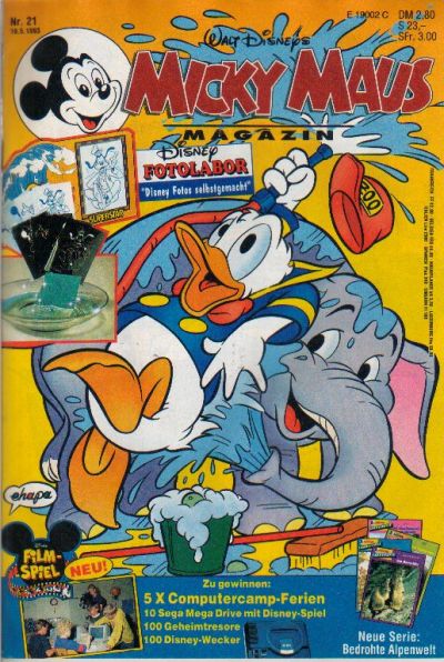 Cover for Micky Maus (Egmont Ehapa, 1951 series) #21/1993