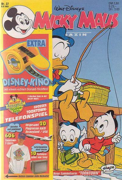 Cover for Micky Maus (Egmont Ehapa, 1951 series) #37/1993