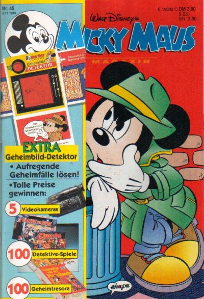 Cover for Micky Maus (Egmont Ehapa, 1951 series) #45/1993