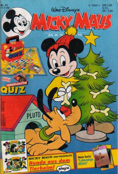 Cover for Micky Maus (Egmont Ehapa, 1951 series) #51/1993