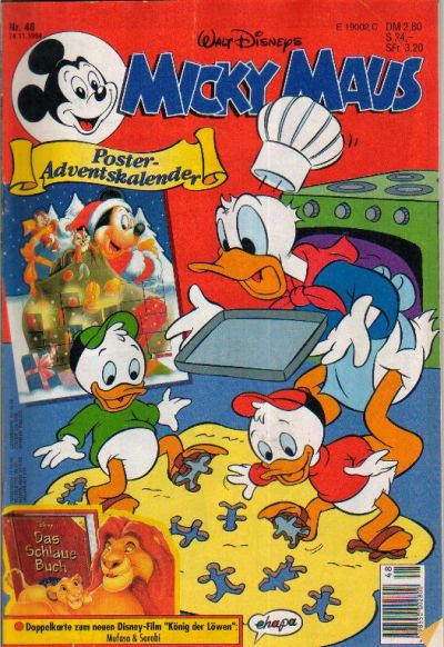 Cover for Micky Maus (Egmont Ehapa, 1951 series) #48/1994