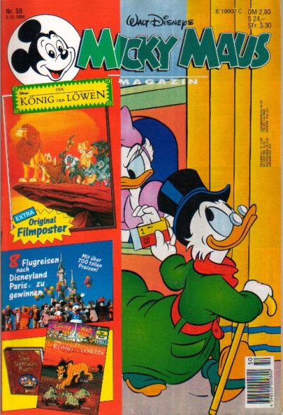Cover for Micky Maus (Egmont Ehapa, 1951 series) #50/1994