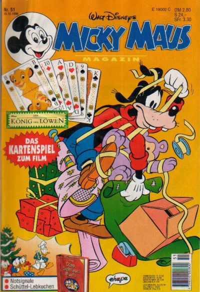 Cover for Micky Maus (Egmont Ehapa, 1951 series) #51/1994