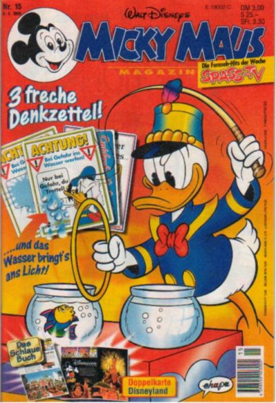 Cover for Micky Maus (Egmont Ehapa, 1951 series) #15/1995