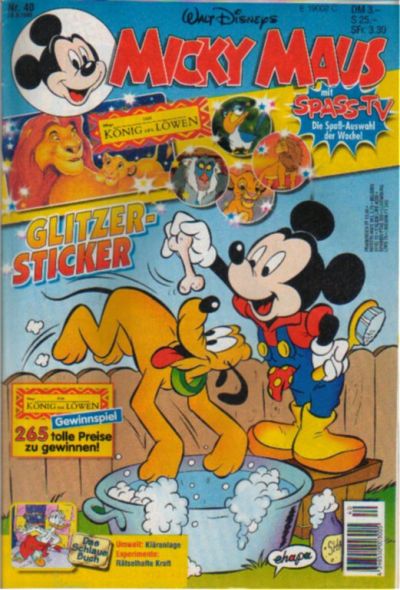 Cover for Micky Maus (Egmont Ehapa, 1951 series) #40/1995