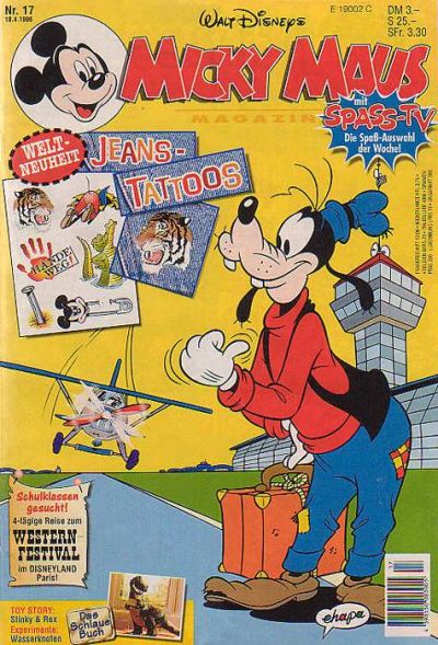 Cover for Micky Maus (Egmont Ehapa, 1951 series) #17/1996