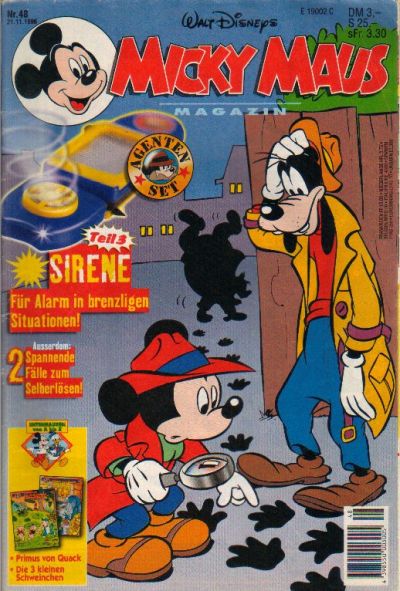 Cover for Micky Maus (Egmont Ehapa, 1951 series) #48/1996
