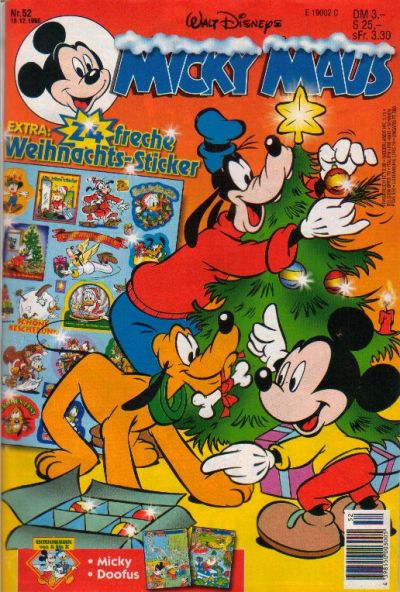 Cover for Micky Maus (Egmont Ehapa, 1951 series) #52/1996