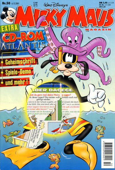 Cover for Micky Maus (Egmont Ehapa, 1951 series) #50/2001