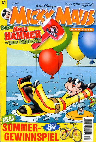 Cover for Micky Maus (Egmont Ehapa, 1951 series) #31/2002